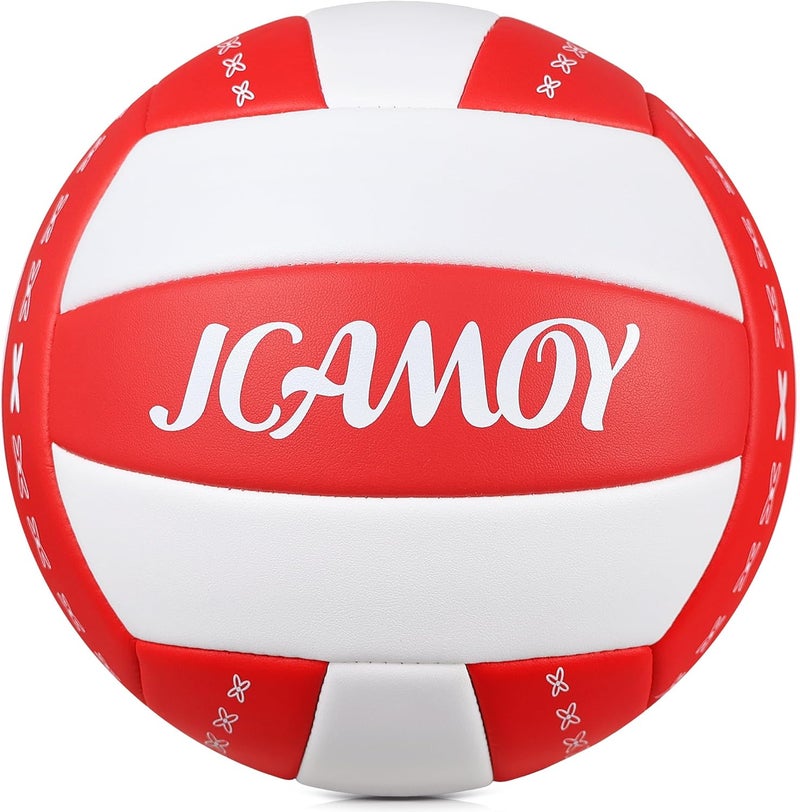 JCAMOY Volleyball Size 5 - Premium PU Leather, Ultra-Durable Soft to The Touch for Youth, Adults, Ideal for Indoor, Outdoor, Beach Sports Training - Image 1